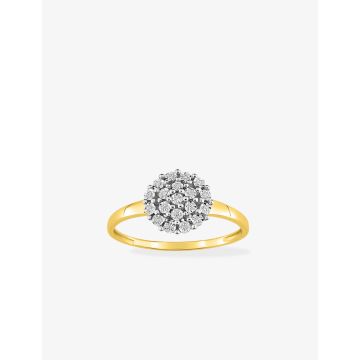 Bague Diamant 0.08ct Gh-P2p3 Or Jaune+Rh
