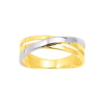 Bague Or Jaune+Rh