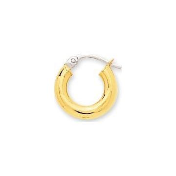 Créoles Lisses Or 9ct Jaune