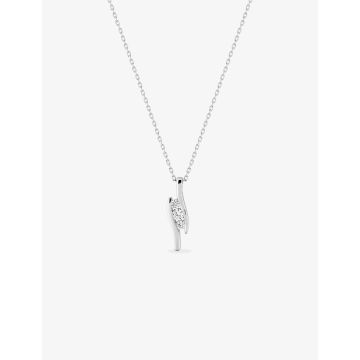 Collier Zirconium or375 blanc
