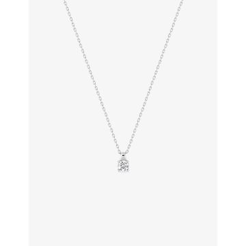Collier Zirconium Or 9ct Blanc