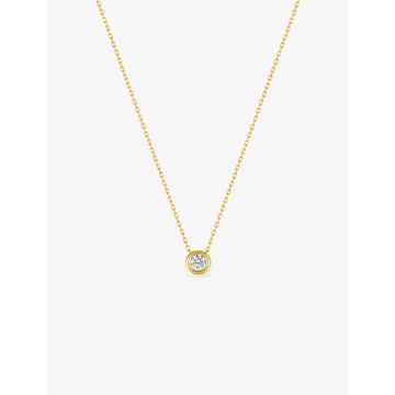 Collier Zirconium Or 9ct Jaune