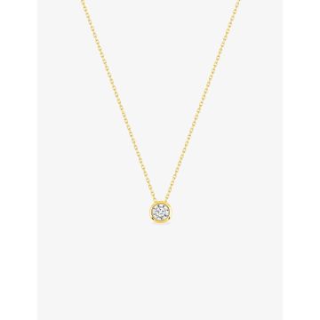 Collier Zirconium Or 9ct Jaune