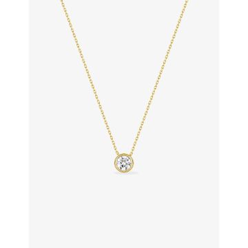 Collier Zirconium Or 9ct Jaune