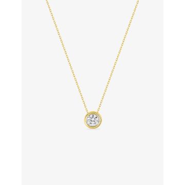 Collier Zirconium Or 9ct Jaune