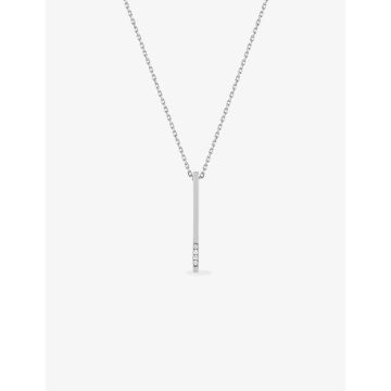 Collier Diamant 0.02ct Gh-P2p3 Or Blanc