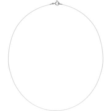 Collier Fil Nylon Réglable Or Blanc