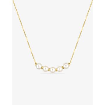 Collier Perle De Culture Eau Douce Or Jaune