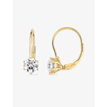 Boucles D'oreille Pendantes Oxyde Blanc