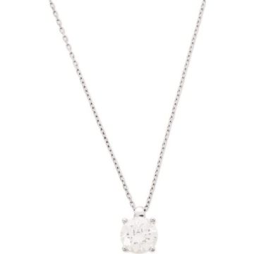 Collier Zirconium Or 9ct Blanc