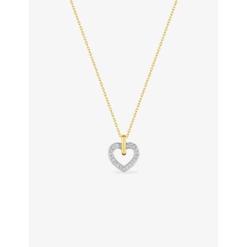 Collier Oxyde De Zirconium Bicolore Or375