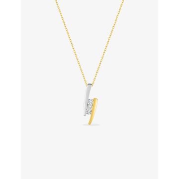 Collier Diamant 0,02 Bicolore