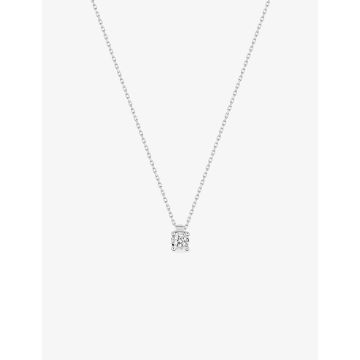 Collier Diamant 0,08 Or Blanc
