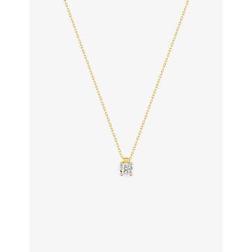 Collier Diamant 0,08 Or Jaune Or Blanc