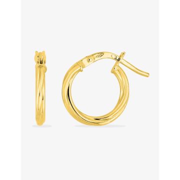 Créoles Torchon Or 9ct Jaune