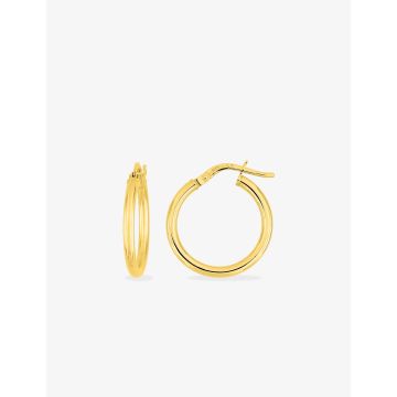 Créoles Lisse Or 9ct Jaune