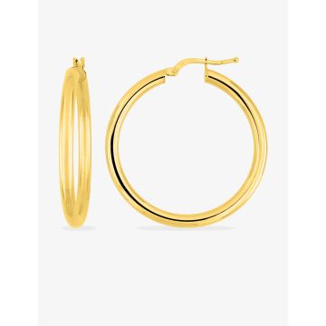Créoles Lisses Or 9ct Jaune