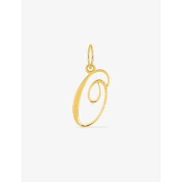 Pendentif Lettre O Or 9ct Jaune