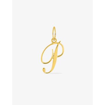 Pendentif Lettre P Or 9ct Jaune
