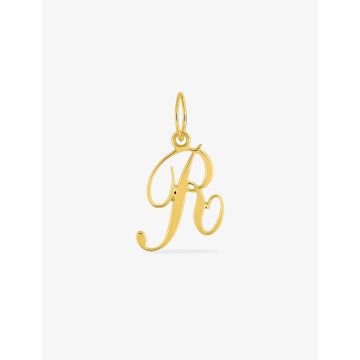 Pendentif Lettre R Or 9ct Jaune