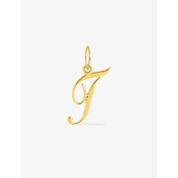 Pendentif Lettre T Or 9ct Jaune