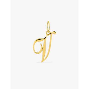 Pendentif Lettre V Or 9ct Jaune