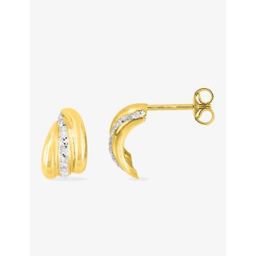 Boucles D'oreilles  Demi-Créoles Or Jaune