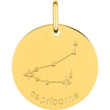 Médaille Capricorne Or Jaune