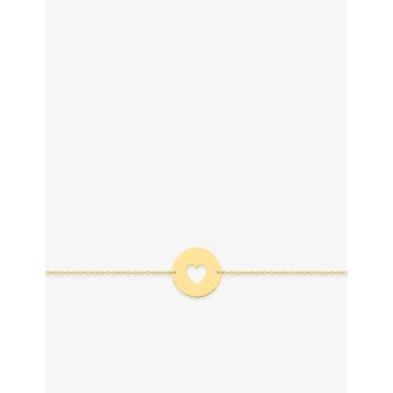 Bracelet Motif Coeur Or Jaune