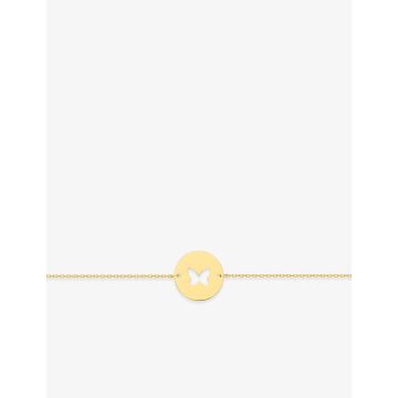 Bracelet Motif Papillon Or Jaune