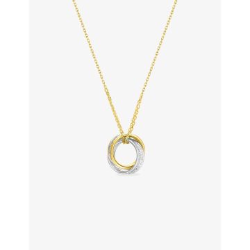 Collier 42cm Bicolore