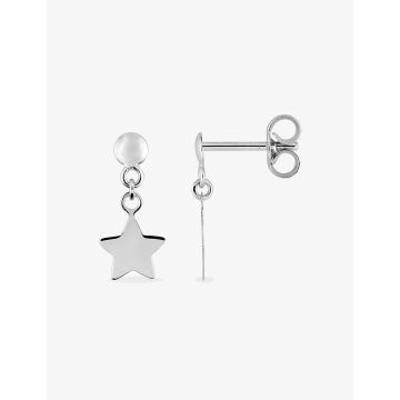 Boucles D'oreilles  Pendantes Or Blanc