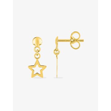 Boucles D'oreilles  Pendantes Or Jaune