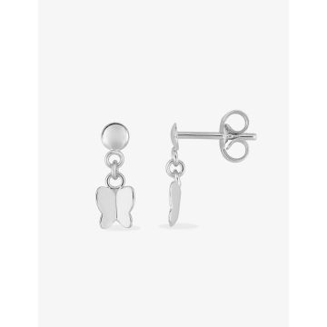 Boucles D'oreilles  Pendantes Or Blanc