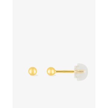 Boucles D'oreilles  Clou Boule Or Jaune 3mm