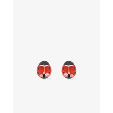 Boucles D'oreilles  Clou Laque Or Jaune