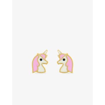 Boucles D'oreilles  Clou Laque Or Jaune