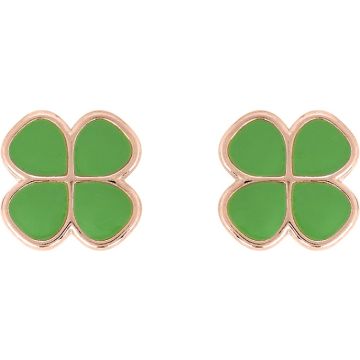 Boucles D'oreilles  Clou Laque Or Jaune
