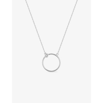 Collier Diamant 0.005ct Gh-P2p3 Or Blanc