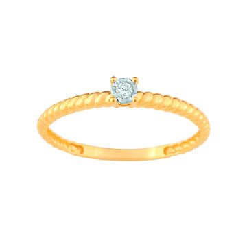 Bague Diamant 0.03ct Or375 J Bicolore