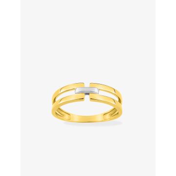 Bague Or Jaune+Rh