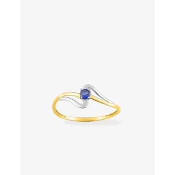 Bague Saphir Or Jaune+Rh