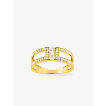 Bague Oxyde De Zirconium Or Jaune