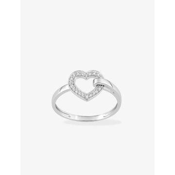 Bague Oxyde De Zirconium Or Blanc