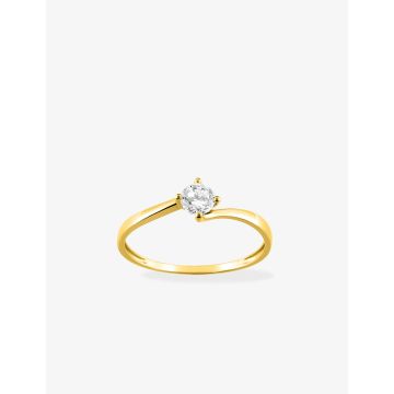 Bague Oxyde De Zirconium Or Jaune