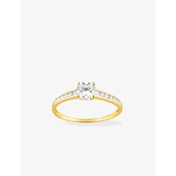 Bague Oxyde De Zirconium Or Jaune