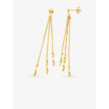 Boucles D'oreilles  Pendantes Or Jaune