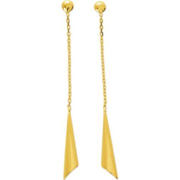Boucles d'oreilles or jaune