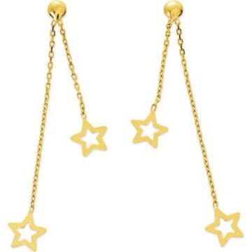Boucles d'oreilles or jaune