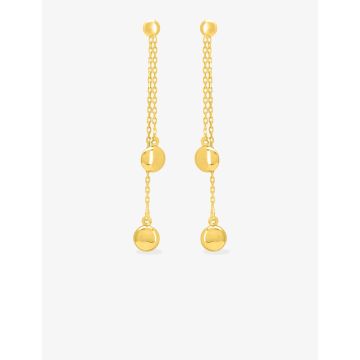 Boucles D'oreilles  Pendantes Or Jaune